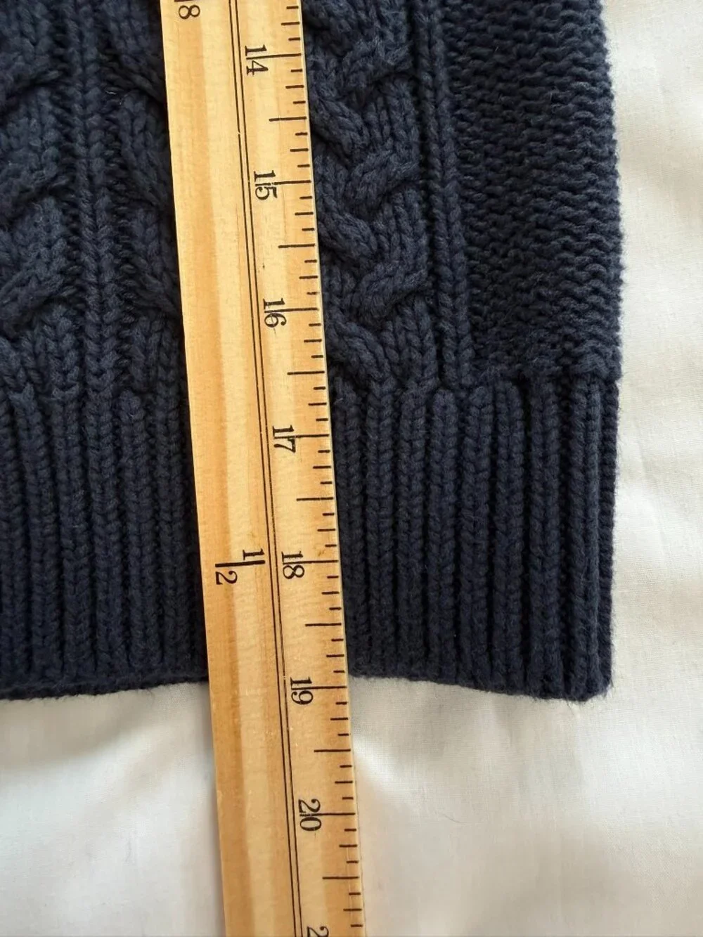 Gap Kids Cable Knit Mock Neck Henley Sweater Navy Blue Size M (8)